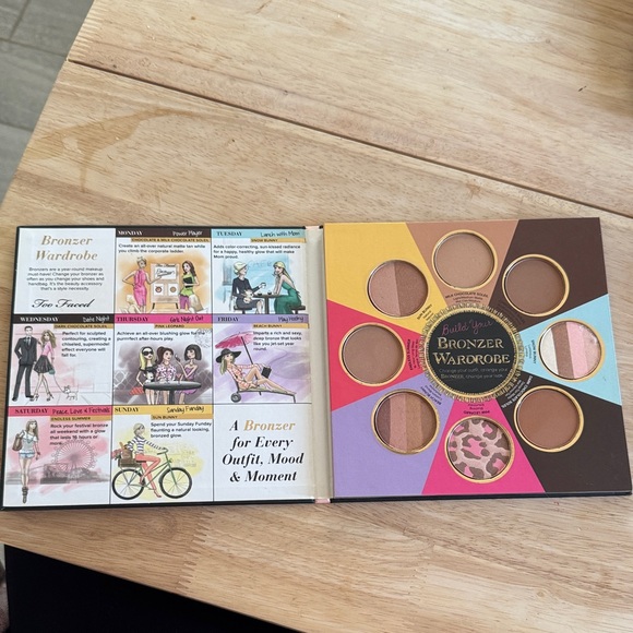 Too Faced Little Black Book of Bronzers with Gold and Pink - Picture 2 of 3